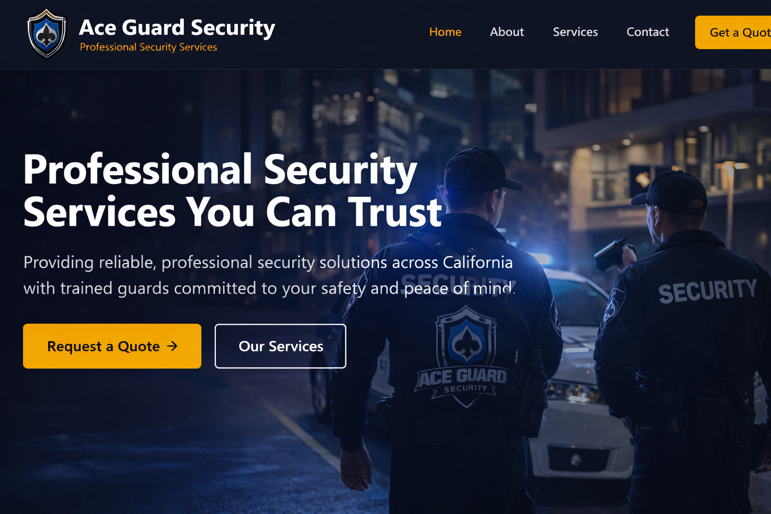 Ace Guard Security | Armed & Unarmed Guards, Patrol Services & Access ...